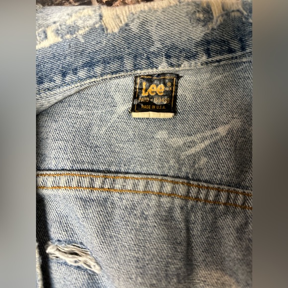 LEE  Vintage Denim Custom Vest L/XL 1970’s - Picture 4 of 12